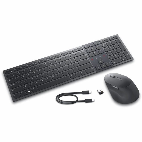 Dell KM900-GR-US Wireless Bluetooth RF Wireless Multimedia Keyboard w Backlight - Picture 2 of 4