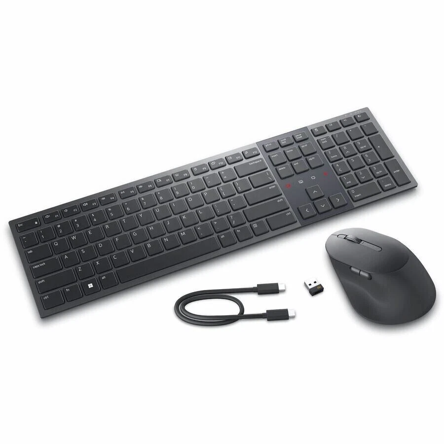 Dell KM900-GR-US Wireless Bluetooth RF Wireless Multimedia Keyboard w Backlight - Image 2 of 4