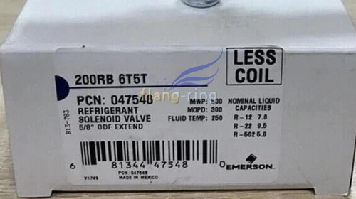 1PCS NEW EMERSON Solenoid Valve 200RB 6T5T 200RB6T5T（Welding5/8)