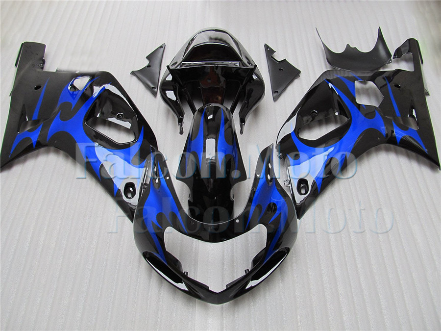 Fairing Fit for GSXR 600 750 K1 2001 2002 2003 Injection Plastics Blue Black aFP item image