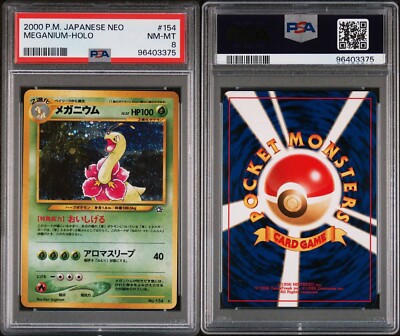 2000 Meganium Holo Rare Japanese Pokémon Neo #154 - PSA 8 | eBay