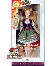 Barbie Oktoberfest Waitress St Pauli Girl Barbie Doll Mattel J0929 FOTW NIB