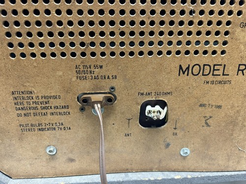 VINTAGE GRUNDIG MODEL RF250U AM FM SW TUBE RADIO - Picture 7 of 8