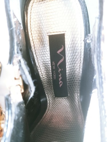 Nina New York Botines Plataforma Estampado Leopardo Botines Zapatos Tacones Talla 7M (010) - Imagen 7 de 10