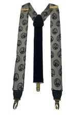 United States Presidents Gray Suspenders Made In Germany