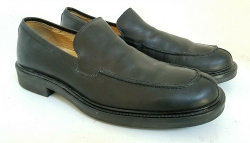 J. CREW (60813) Moc Split Toe Dress Black Loafers - MADE IN ITALY - MENS US 9 - Picture 4 of 10