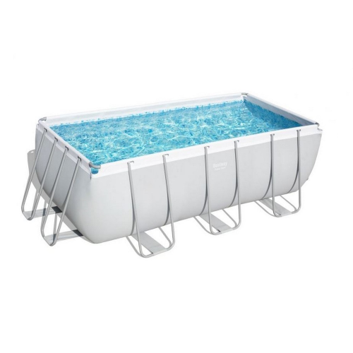 Bestway 56456 Piscina con Marco Rectangular Energía Steel 412x201x122 CM Bomba - Imagen 2 de 16