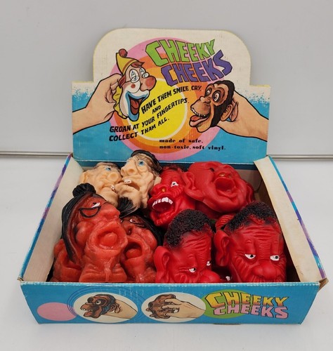 (19) Vintage freche Wangen Gummi Fingerpuppen 70er Jahre Hongkong - Bild 2 von 6