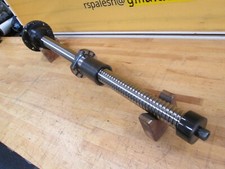 REXROTH PRECISION ROLLED THREAD BALL SCREW W/ QUAD SET OF PRECISION BEARINGS