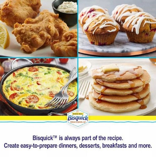 NUEVO PAQUETE DE VALOR BISQUICK Original Mezcla para Panqueques y Hornear - 96 oz. - Imagen 4 de 10