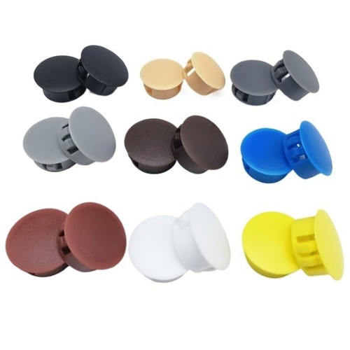 Round Plastic Blanking End Caps Hole Cover Tube Pipe Inserts Plug Bung 5mm-60mm - Picture 10 of 41