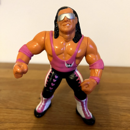 Bret The Hitman Hart WWF Hasbro Series 8 Silver (1...