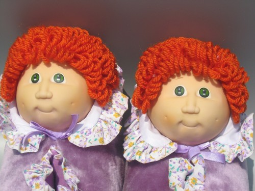 CABBAGE PATCH KIDS 3D DOLL SLIPPERS Red Hair Green Eyes OAA Korea W-SIZE 5-6 '84 - Picture 2 of 13