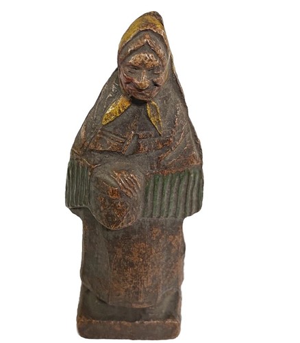 3 estatuillas de madera Judaica Syroco anciana y hombre años 40 pulpa madera - Imagen 3 de 12