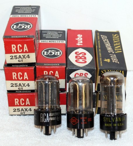 9- NOS RCA Sylvania CBS 25AX4/GT Audio Ham Radio Vacuum Tubes ~ USA - Picture 5 of 5