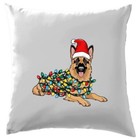 German Shepherd Christmas - Cushion - Alsatian Xmas Dog Dogs Love Pet