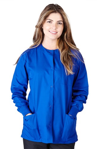 Medical Nursing Dental Long Sleeve Jackets Lab Coat Scrub Top Women Men Unisex - Picture 7 of 35