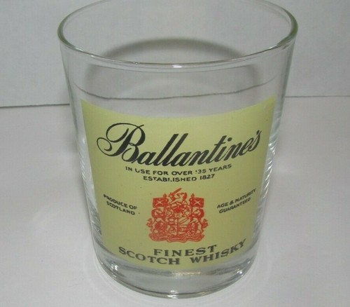 Ballentine's Finest Scotch Whiskey Cocktail Bar Glass Mancave  - Picture 6 of 9