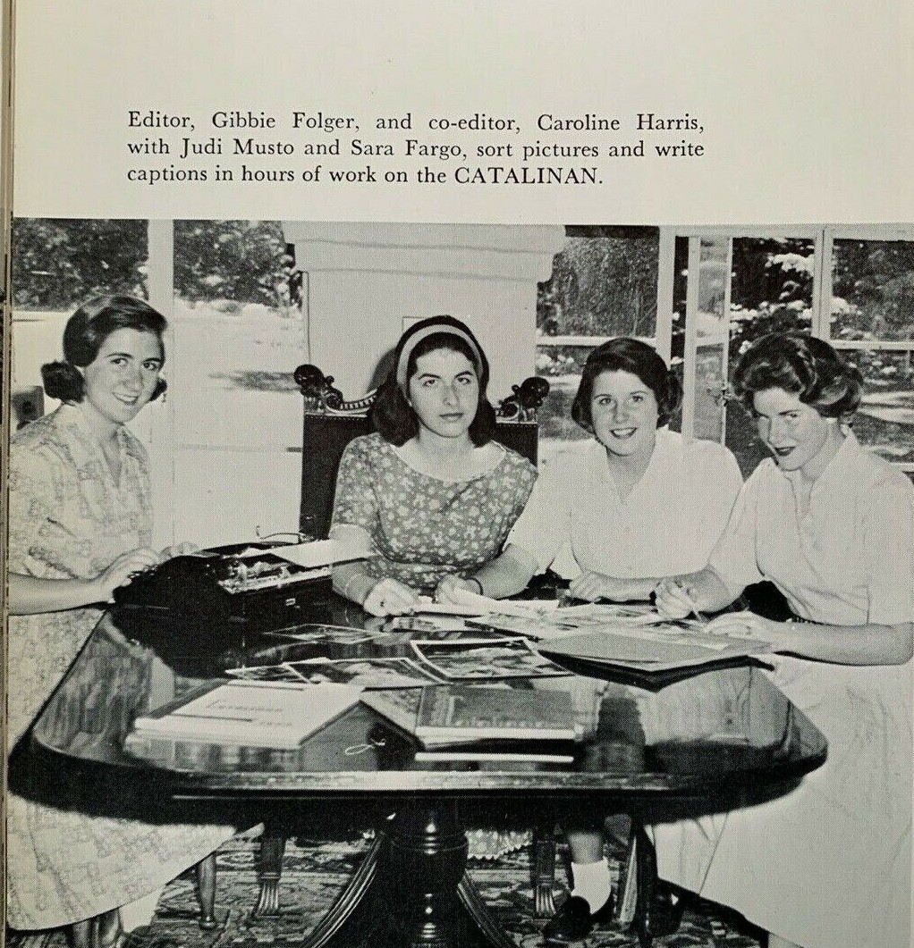 Abigail Folger 1960 Junior Year Monterey Ca Santa Catalina School Yearbook Ebay