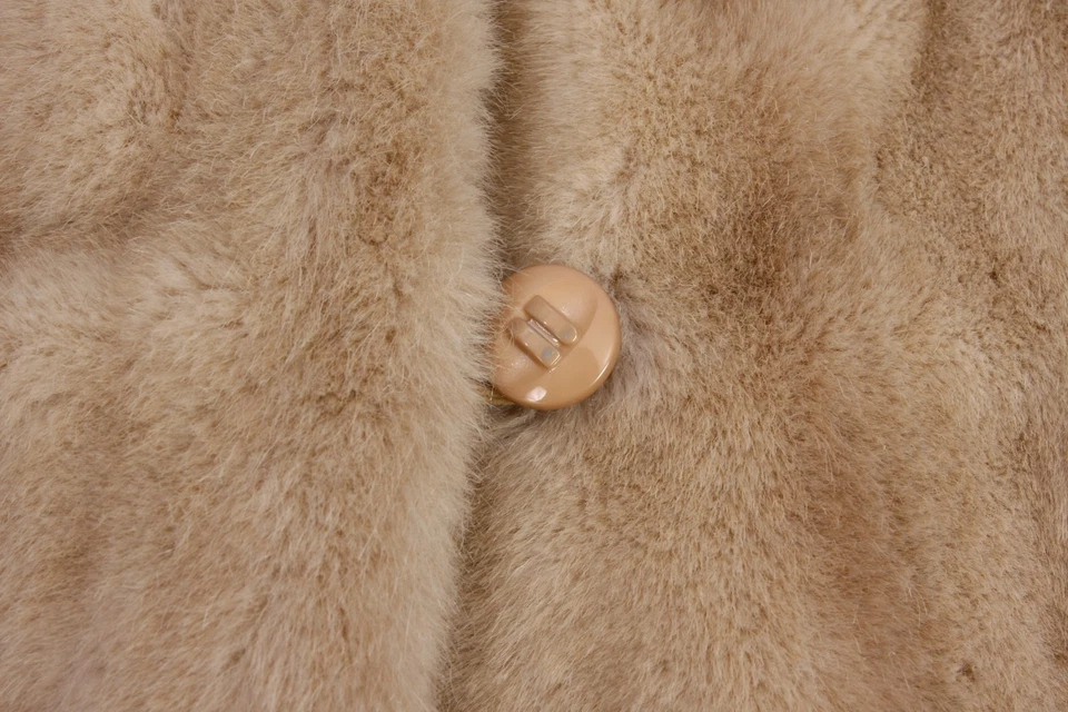 Abrigo de piel sintética vintage Tissavel Francia Country Pacer rubio tostado años 60 70 Foto 3 de 4