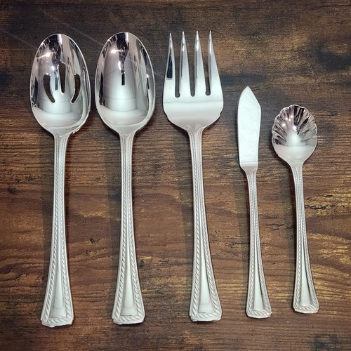 Cuillère/fourchette de service à couverts Hampton Silversmiths Dazzle inox 18/10 Corée-3