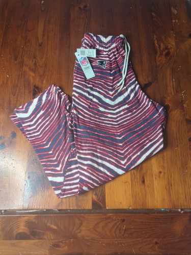 VTG New England Patriots Pants Mens M Zebra Stripe NFL Football Vintage Kmart - Picture 1 of 11