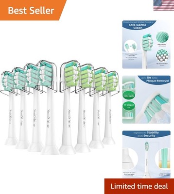 8-Pack Soft Replacement Toothbrush Heads for Philips Sonicare   Gentle Care