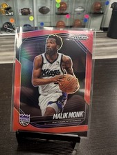 2024-25 Panini Prizm Black Basketball Malik Monk Red /299 #97 AT