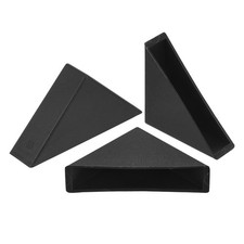 20Pcs Corner Protectors 10x50mm Plastic Right Angle Corner Guards Cushion, Black