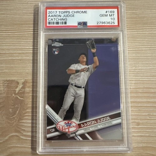 2017 Topps Chrome - Aaron Judge #169 (RC) PSA 10 GOAT Yankees MVP