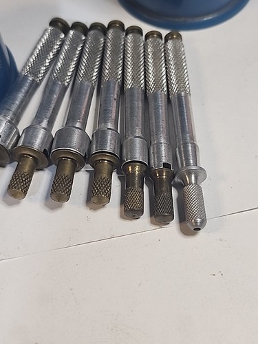 J.P. Schilling Mainspring Winder Set Watchmaker Tool All Arbor Hooks Are Good - Picture 4 of 12