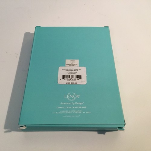 Cornice ornamentale Kate Spade New York Darling Point "MRS e MRS" ~ nuova con scatola - Foto 7 di 9