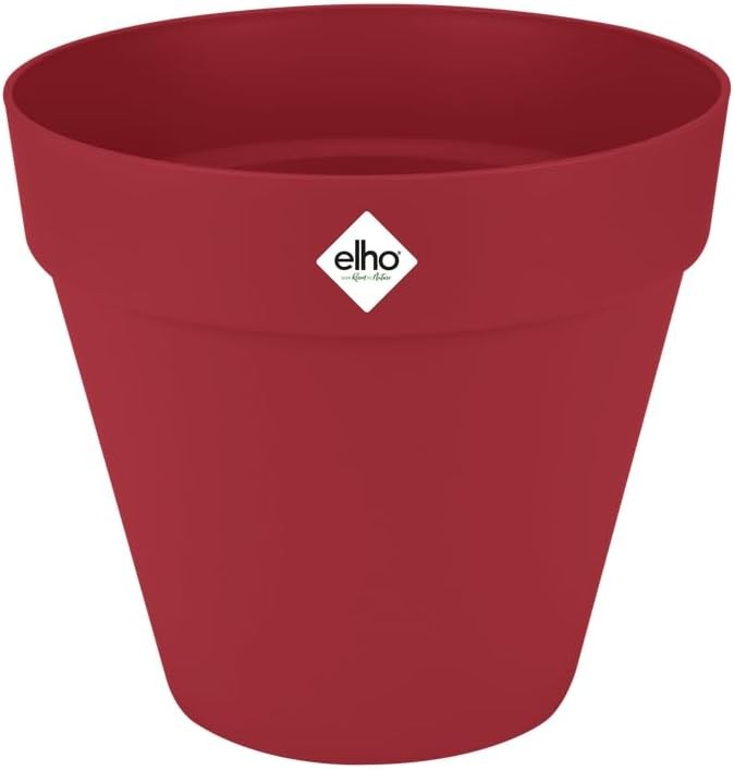 Déco de jardin réussie avec le pot rond Elho Loft Urban Rond 40 pour balcon