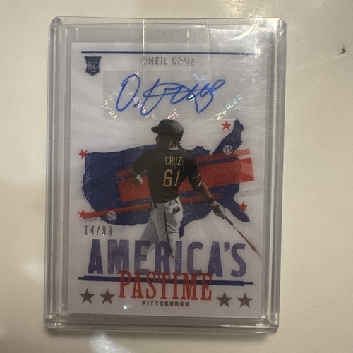 2022 Panini Chronicles Oneil Cruz America's Pastime Auto RC /99 Pirates