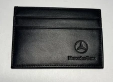 MERCEDES BENZ Genuine OEM Black Leather Card Holder Wallet ID Window