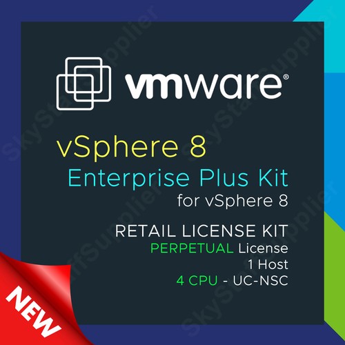 VMware vSphere Enterprise Plus v.8 Perpetual License 4 CPU - UC NSC BRAND NEW - Picture 7 of 7
