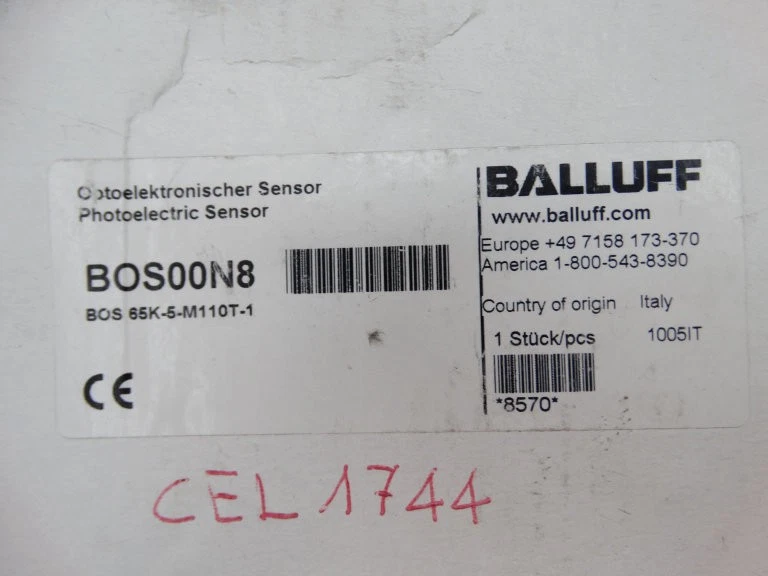 BALLUFF BOS65K5M110T1 SENSOR - Image 2 of 3