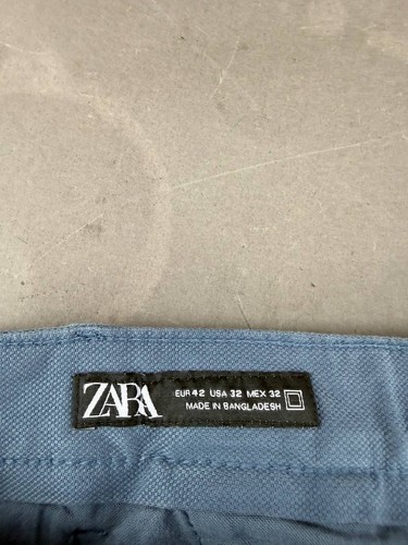 Zara Herren Hose Blau Größe True 34x31 - Bild 3 von 6