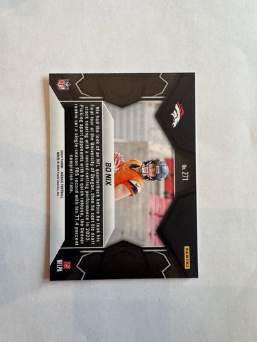 2024 Panini Mosaic - NFL Debut Bo Nix #271 (RC) - Picture 2 of 2