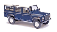 Busch 50302 Land Rover Defender Blau, Station Wagon, H0