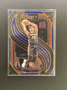 2024-25 Panini Select H2 - Blue Premier Level Prizm #180 Zaccharie Risacher (RC)