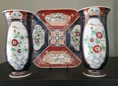 Japanese Imari porcelain 3 Piece set 