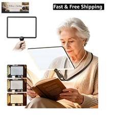 Magnifying Glass with Light for Reading, Rechargeable 5X Full Page 9.25" x 6....