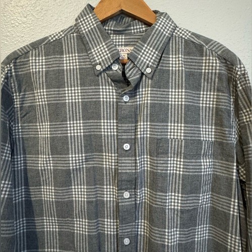 Men’s Large Casual dress shirt, plaid, fall, button down shirt - Picture 2 of 6