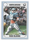 ROD ELKINS Autographed Signed 1990 card #12 UNC North Carolina Tar Heels COA