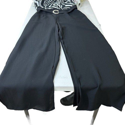 Joseph Ribkoff Neckholder Jumpsuit 10 Schwarz Weiß Gürtel Neu mit Etikett - Bild 10 von 14