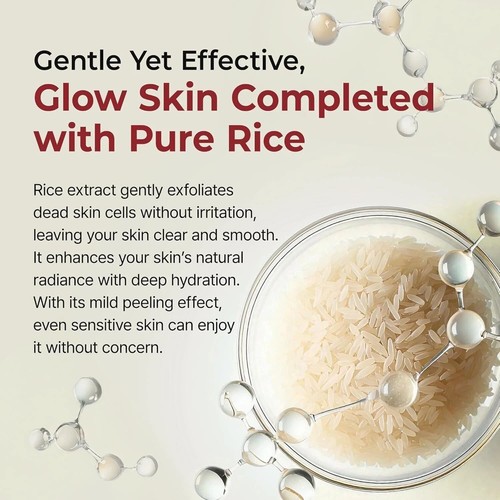 Dr.Melaxin PEEL SHOT-GLOW EXFOLIANT RICE AMPOULE (WHITE RICE/BLACK RICE) - Picture 5 of 12