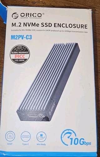 ORICO M.2 NVMe SSD Enclosure M2PV-C3 10Gbps UASP