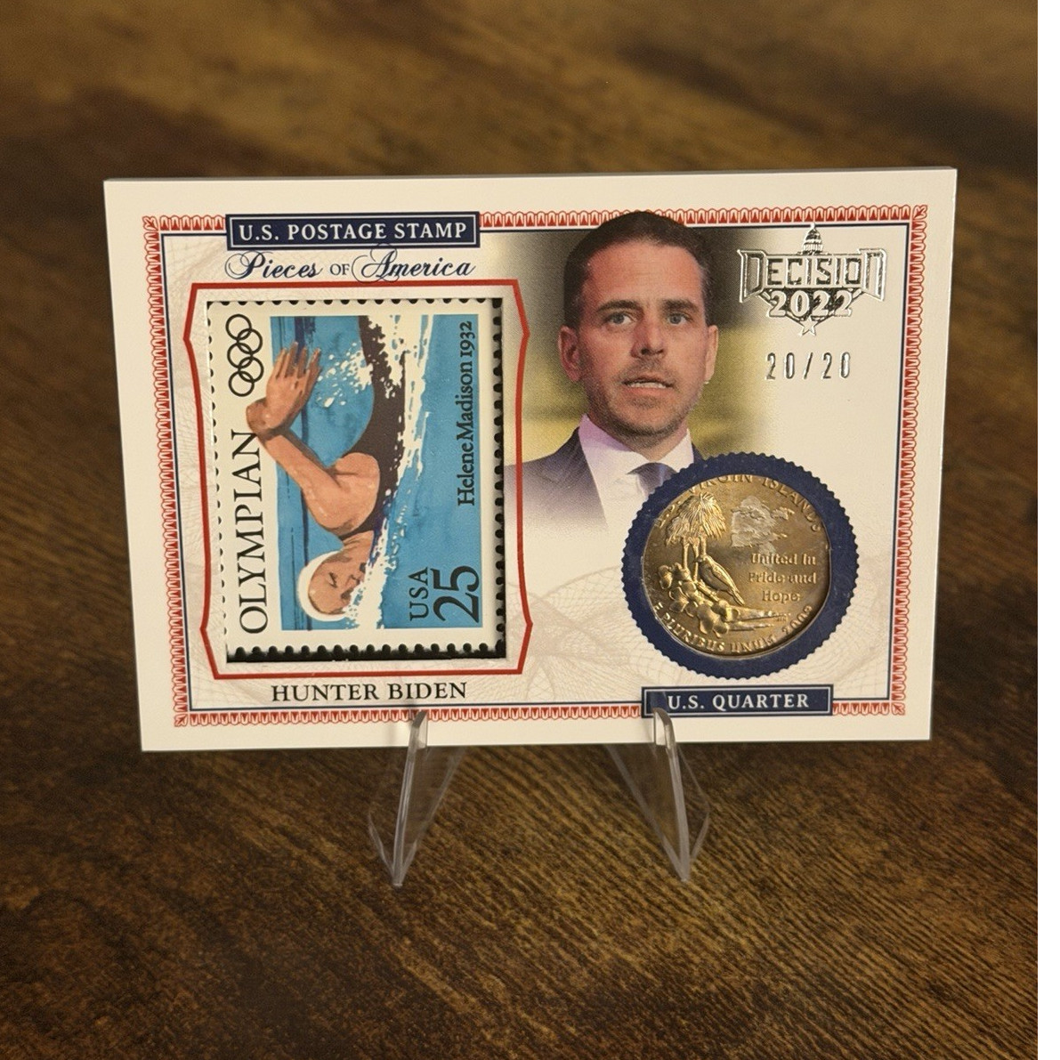 Decision 2022 Pieces of America Hunter Biden Limited Edition Insert Card 20/20