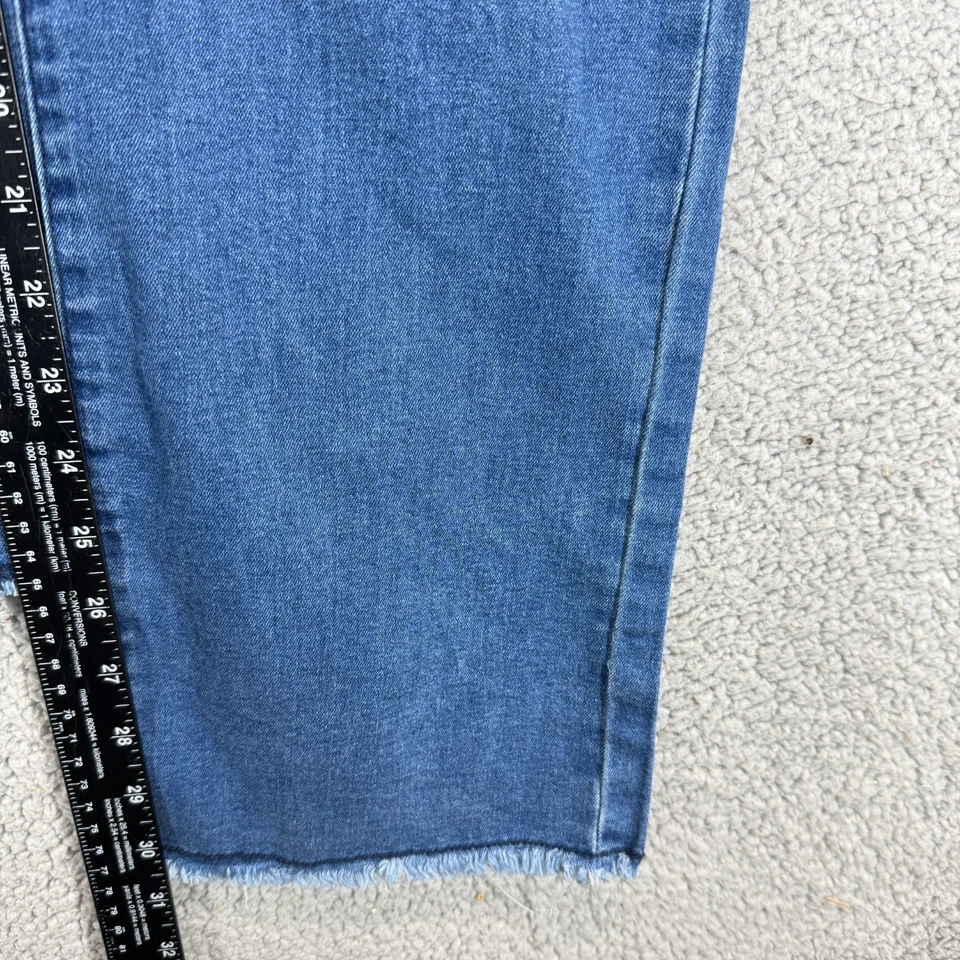 Fashion Nova Womens Strapless Jumpsuit Denim Medium Wash Blue Size L - Image 4 of 4